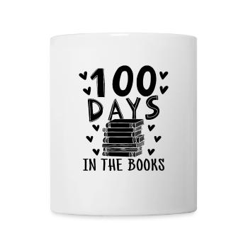 100 Days In The Books Book Reading Bookworm - Mug - white - Front