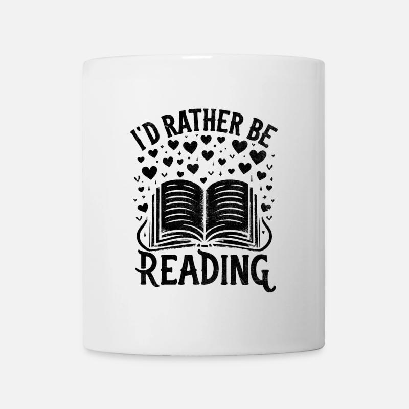 Ich lese lieber Bücher Buch Bücherwurm - Tasse - Weiß