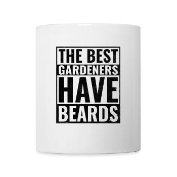 Les meilleurs jardiniers ont des barbes Jardinier Barbe - Mug blanc - blanc - Devant