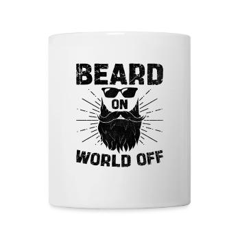 Barbe On Monde Off Visage Pilosité Barbes Homme - Mug blanc - blanc - Devant