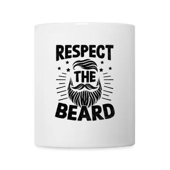 Respect The Beard Facial Hair Beards Man - Mug - white - Front