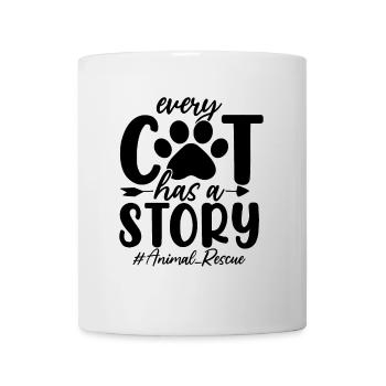Every Cat Has A Story Meow Kitty Shelter Foster - Mug - white - Front