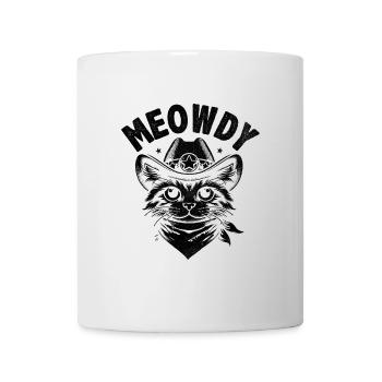 Meowdy Cat Cowboy Country Music Song Lover Country - Mug - white - Front