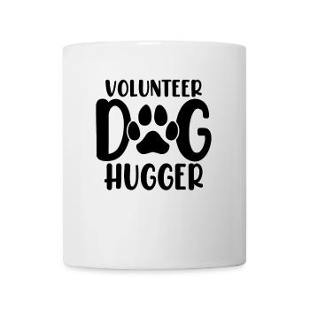 Freiwilliger Hund Hugger Welpe Rettung Lustiger Hund - Tasse - Weiß - Vorne