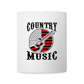 Country Music American Flag Song Lover USA Patriot - Mug - white - Front