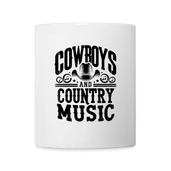 Cowboys Und Country Musik Song Liebhaber Country Songs - Tasse - Weiß - Vorne