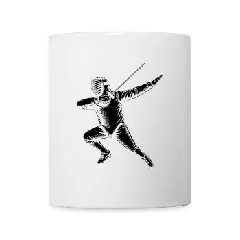 Dubbing Fencer Fence Sword Epee Fencing Athlete - Mug - white - Front