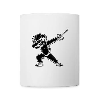 Dubbing Boy Fencer Fence Sword Epee Fencing - Mug - white - Front