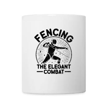 Escrime L’élégant combat clôture épée escrimeur - Mug blanc - blanc - Devant