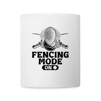 Fencing Mode On Fence Sword Epee Fencer Athlete - Mug - white - Front