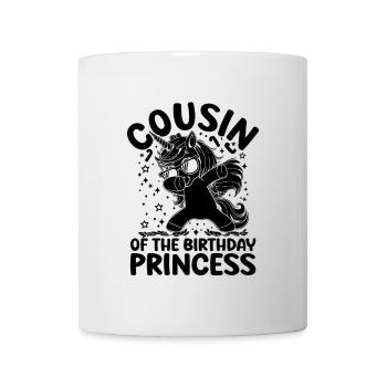 Cousine Der Geburtstagsprinzessin, Die Das Einhorn Synchronisiert - Tasse - Weiß - Vorne
