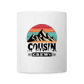 Cousin Crew Mountain Retro Family Reunion Cousins - Mug - white - Front