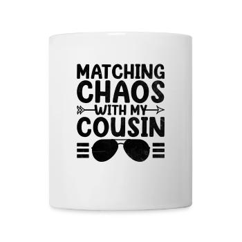 Chaos mit dem Familientreffen meines Cousins verbinden - Tasse - Weiß - Vorne