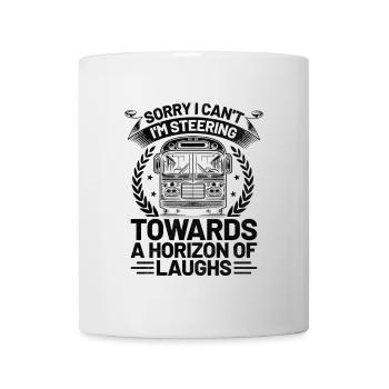 Désolé, je ne peux pas, je me dirige vers un horizon de - Mug blanc - blanc - Devant