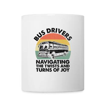 Chauffeurs d’autobus Les méandres de Joy Autobus scolaire - Mug blanc - blanc - Devant