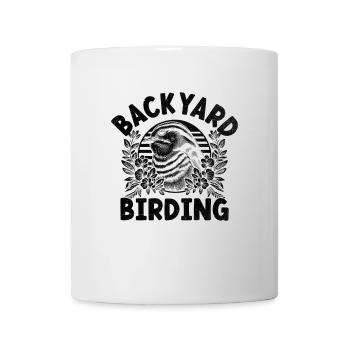 Backyard Birding Watching Birdwatching Birder - Mug - white - Front