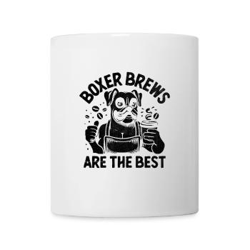 Les Boxer Brews sont les meilleurs boxers pour chiens amateurs de caféine - Mug blanc - blanc - Devant