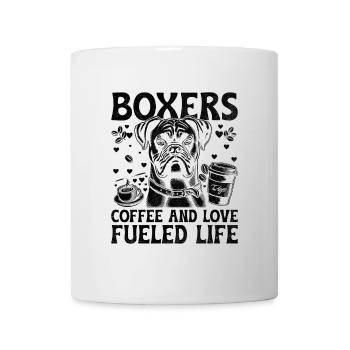 Boxers Coffee And Love Fueled Life Caffeine Lover - Mug - white - Front