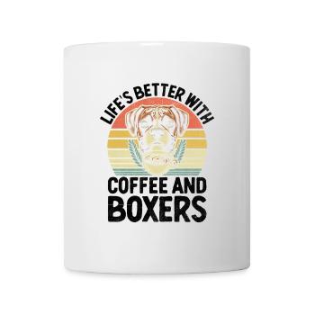 Retro-Leben ist besser mit Kaffee und Boxershorts - Tasse - Weiß - Vorne
