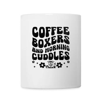 Boxers De Café Et Câlins Matinaux Amateur De Caféine - Mug blanc - blanc - Devant