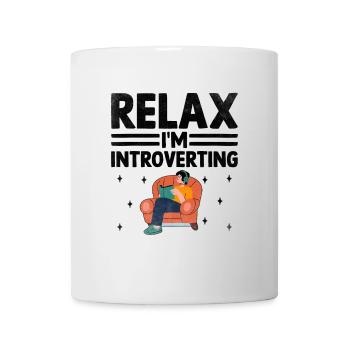 Relax I'm Introverting Sayings For Introverts - Mug - white - Front