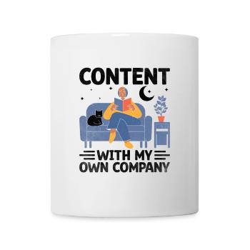 Content With My Own Company Sayings For Introverts - Mug - white - Front