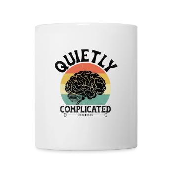 Dictons discrètement compliqués pour les introvertis - Mug blanc - blanc - Devant