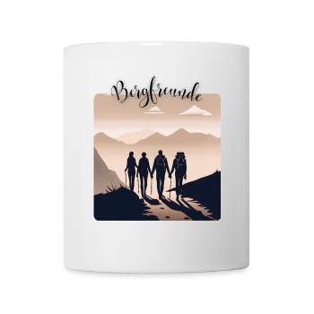 Berge und Freunde für immer - Tasse - Weiß - Vorne
