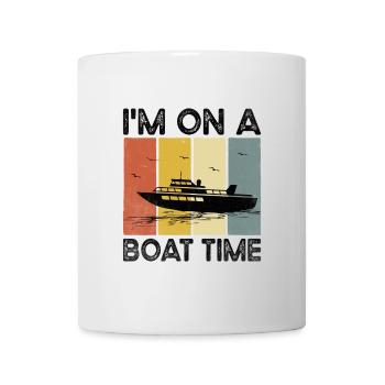 Ich bin auf einem Boot Zeit Paddelboot - Tasse - Weiß - Vorne
