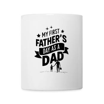 My First Fathers Day Baby Announcement Dad - Mug - white - Front