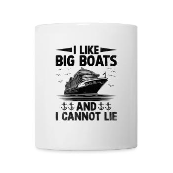 Ich mag große Boote und kann nicht liegen Paddelboot - Tasse - Weiß - Vorne