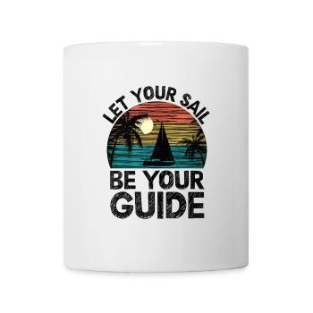 Laissez votre voile être votre guide Pédalo - Mug blanc - blanc - Devant
