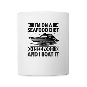 I'm On A Seafood Diet I See Food And I Boat It - Mug - white - Front