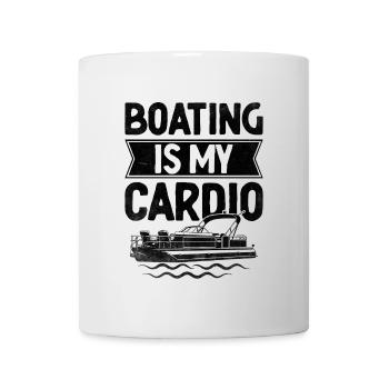 Bootfahren ist mein Cardio-Paddelboot - Tasse - Weiß - Vorne