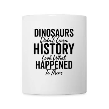Dinosaurs History Funny History Teacher - Mug - white - Front