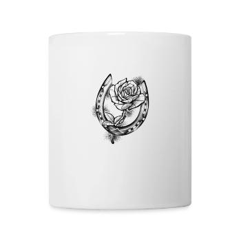 horseshoe brings good luck - Mug - white - Front