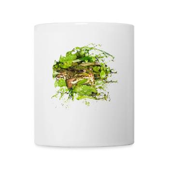 Sei mutig und kein schreckhafter Frosch - Tasse - Weiß - Vorne