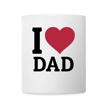 I love Dad - Mug - white - Front