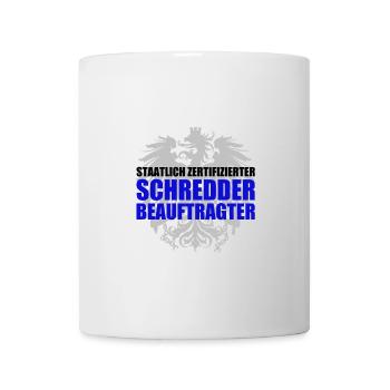 Staatlich zertifizierter Schredder Beauftragter - Tasse - Weiß - Vorne