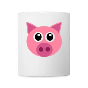 Pig face piggy animal costume gift - Mug - white - Front
