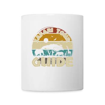 Safari Tour Guide Kostüm Afrika Zoo Tour Reise - Tasse - Weiß - Vorne