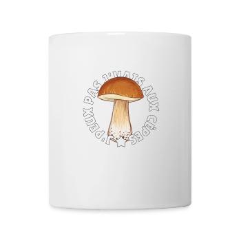 J’peux pas j’vais aux cèpes - Mug blanc - blanc - Devant