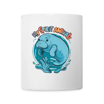 Dugong mein Spirit Animal ich liebe Manatees - Tasse - Weiß - Vorne