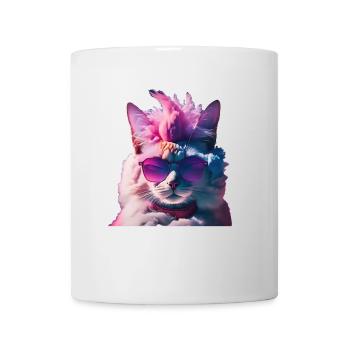 Punk Rock Cat Shirt Iroquois Gift Idea Gift - Mug - white - Front