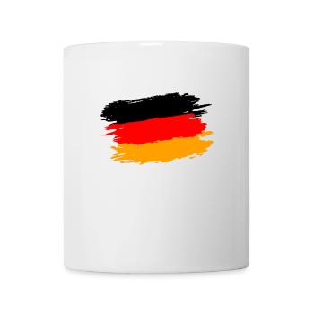 Ich liebe DEUTSCHLAND Shirt Fahne GERMANY STOLZ - Tasse - Weiß - Vorne