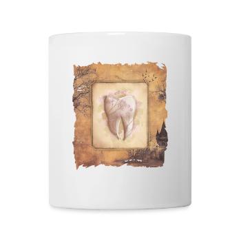 Vintage Art für Zahnarzt & Zahnarzthelferin - Tasse - Weiß - Vorne
