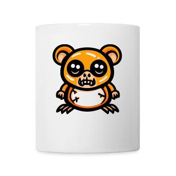 Hamster Halloween Comic Lustig - Tasse - Weiß - Vorne