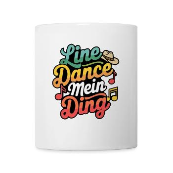 Line Dance mein Hobby - meine Passion - mein Ding - Tasse - Weiß - Vorne