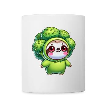Sloth Broccoli Vegetable Costume Carnival - Mug - white - Front