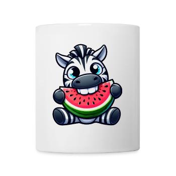 Sweet Zebra Melon Watermelon - Mug - white - Front